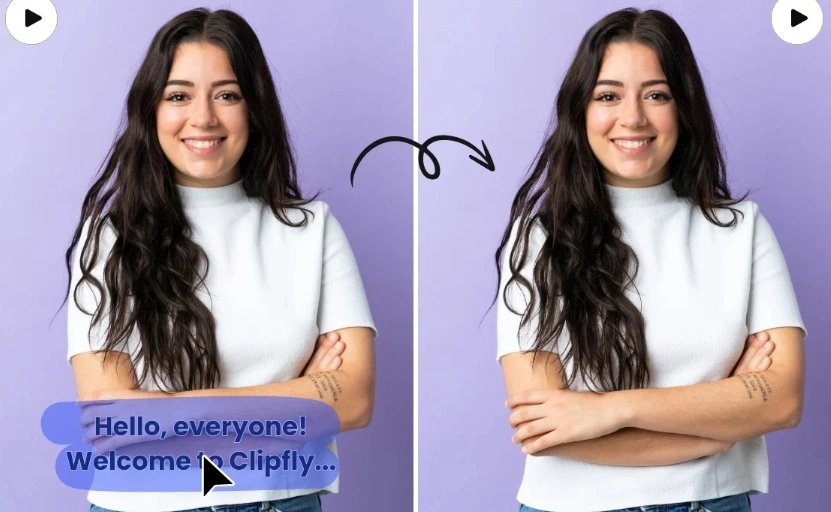 Texte vidéo épuré de style Instagram et Feed