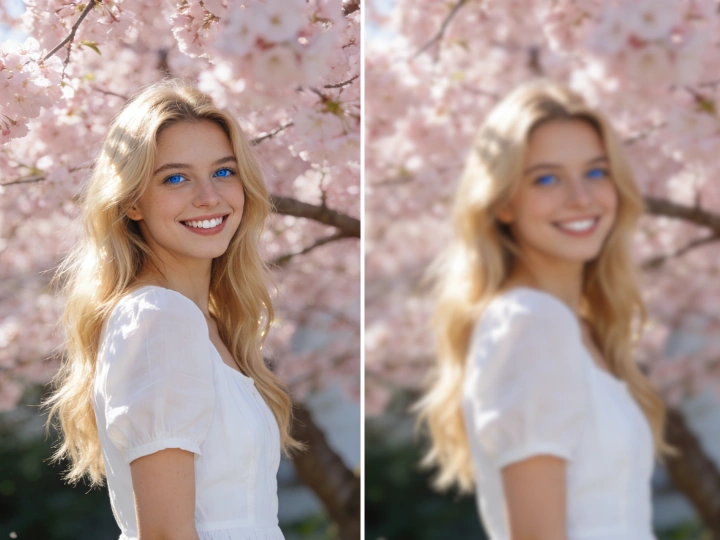 What is FlowChartAI's Image Blur Background?