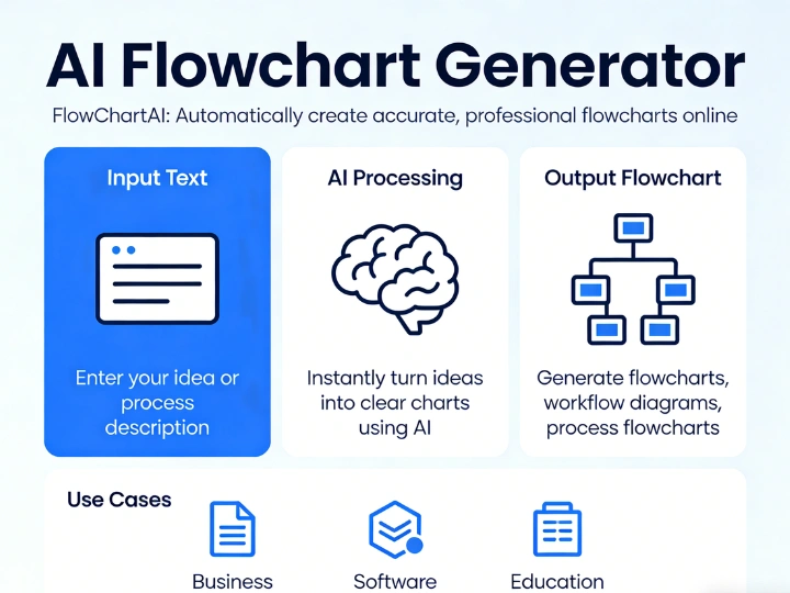 AI Flowchart Generator - Turns Ideas into Clear Diagrams Instantly