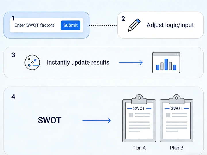 Generate SWOT Analyses Online for Fast Iteration
